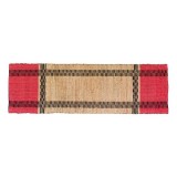 CARPET LION JUTE RED BLACK NATURAL 200